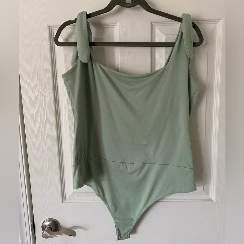 PINK LILY Tie Tank Top Bodysuit 2X
